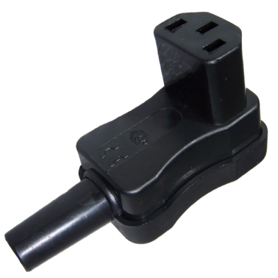 IEC C13 320 connector, right angled