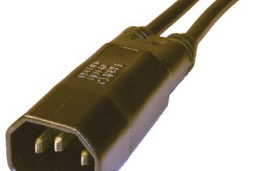 IEC C14 3 Pole 10A Straight Male Y Connector