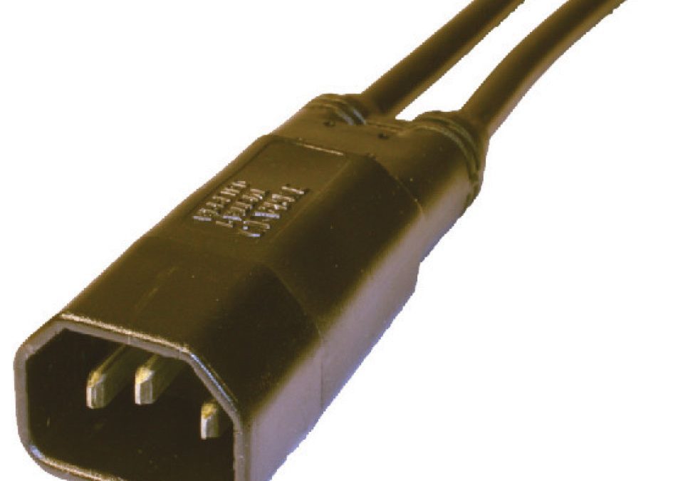 IEC C14 3 Pole 10A Straight Male Y Connector