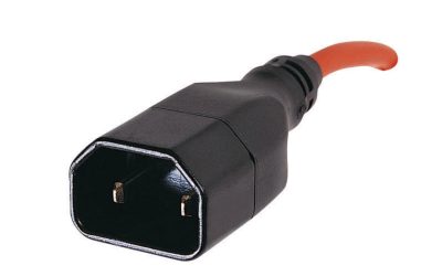 IEC C18 2 Pole 10A Straight Male Connector