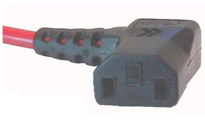 IEC C17 2 Pole 10A Right Angled Female Connector