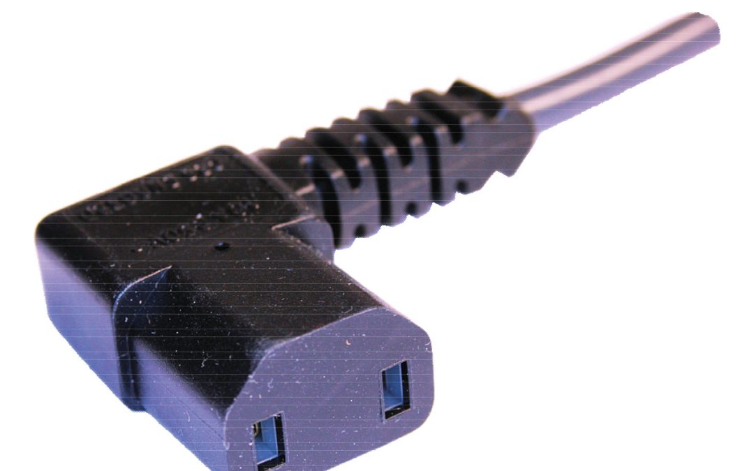 IEC C17 2 Pole 10A Left Angled Female Kirby Connector