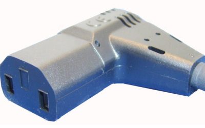 IEC C17 2 Pole 10A Left Angled Female Connector